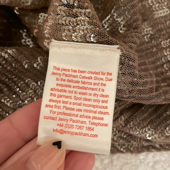 Jenny Packham Nude Sequin Dress Spring 2011 🤎 - Picture 8 of 17